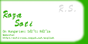 roza soti business card